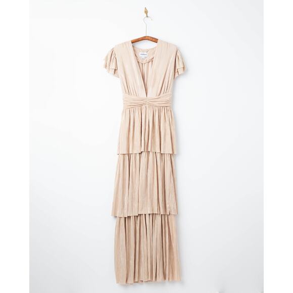 Sabina Musayev Maze Dress in Gold Size L - Picture 4 of 9